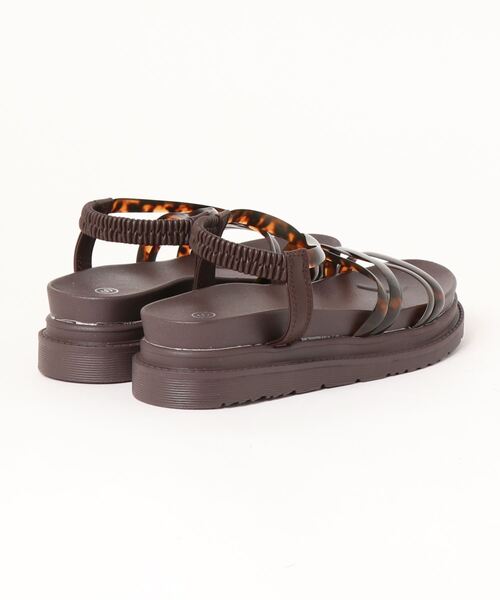 CHILLE（チル）の「クリアコードストラップサンダル（サンダル・レディース・ベージュ/ブラック/ブラウン・L/LL/S/M）」の5枚目の写真