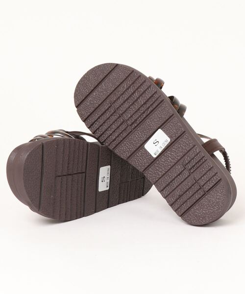 CHILLE（チル）の「クリアコードストラップサンダル（サンダル・レディース・ベージュ/ブラック/ブラウン・L/LL/S/M）」の4枚目の写真