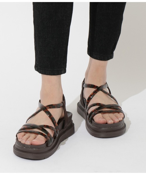 CHILLE（チル）の「クリアコードストラップサンダル（サンダル・レディース・ベージュ/ブラック/ブラウン・L/LL/S/M）」の7枚目の写真