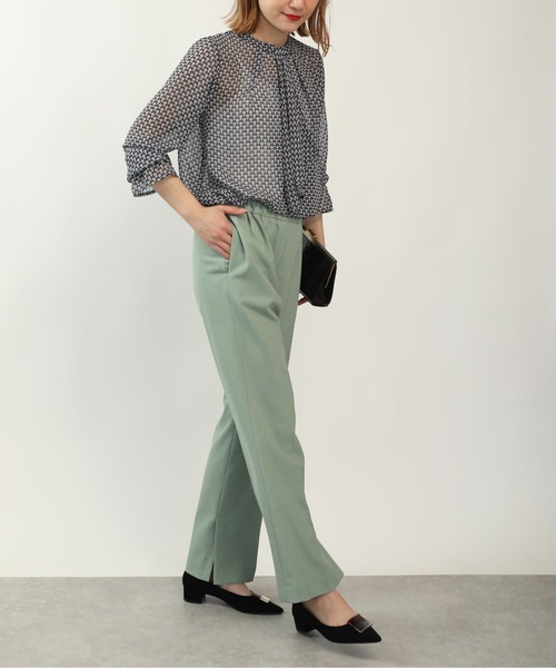 DIARIUM（ディアリウム）の「スリット入りセミワイドパンツ（その他パンツ・レディース・ベージュ/イエロー/グリーン/ラベンダー/ローズ・M）」の12枚目の写真