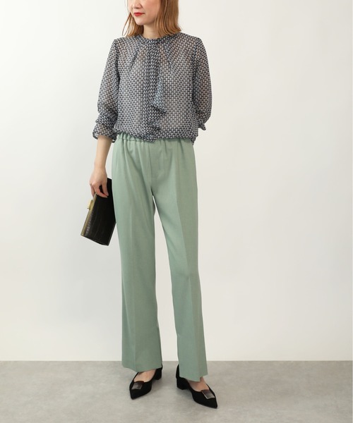 DIARIUM（ディアリウム）の「スリット入りセミワイドパンツ（その他パンツ・レディース・ベージュ/イエロー/グリーン/ラベンダー/ローズ・M）」の13枚目の写真