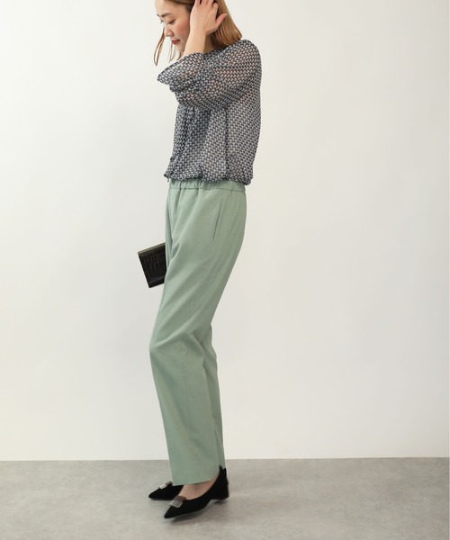 DIARIUM（ディアリウム）の「スリット入りセミワイドパンツ（その他パンツ・レディース・ベージュ/イエロー/グリーン/ラベンダー/ローズ・M）」の8枚目の写真