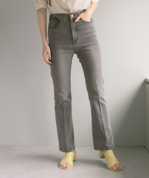 OLIVE des OLIVE（オリーブデオリーブ）の「後ろスリットレースアップデニムパンツ（デニムパンツ・レディース・サックスブルー/ブラック系その他・FREE）」の11枚目の写真