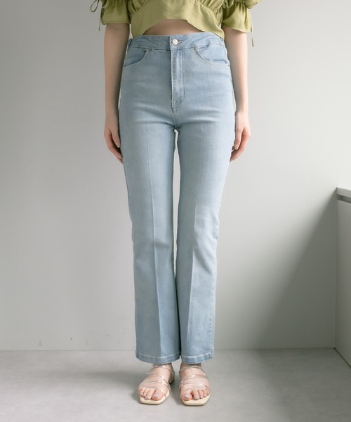 OLIVE des OLIVE（オリーブデオリーブ）の「後ろスリットレースアップデニムパンツ（デニムパンツ・レディース・サックスブルー/ブラック系その他・FREE）」の14枚目の写真