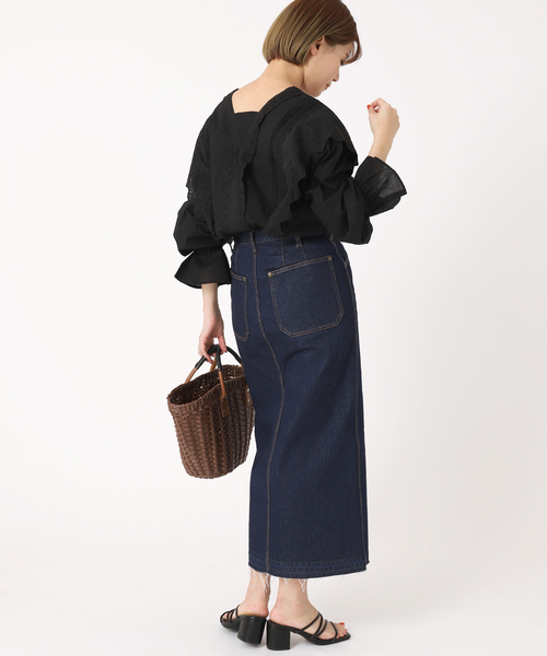 B.C STOCK(ベーセーストック)の「カットワークレースブラウス(シャツ/ブラウス・レディース・ブラック/ブラウン/ナチュラル・FREE)」の10枚目の写真