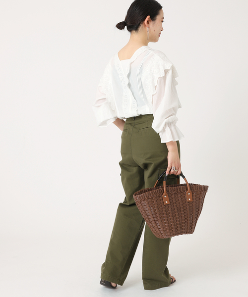 B.C STOCK(ベーセーストック)の「カットワークレースブラウス(シャツ/ブラウス・レディース・ブラック/ブラウン/ナチュラル・FREE)」の19枚目の写真
