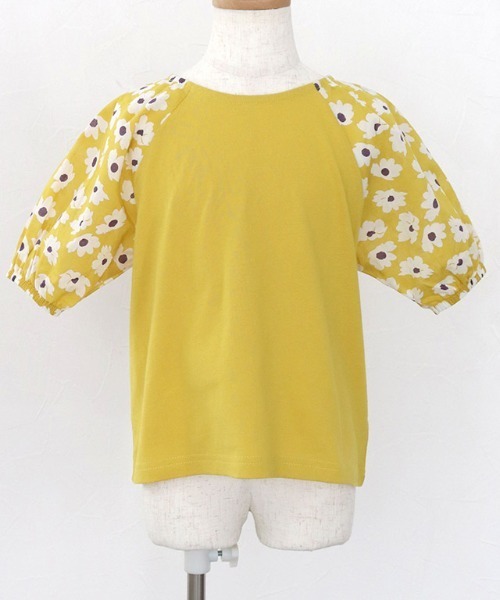 lulpini（ルルピー二）の「kids　花柄パフスリーブTシャツ（Tシャツ/カットソー・キッズ・イエロー/ミント・M/L/S）」の12枚目の写真