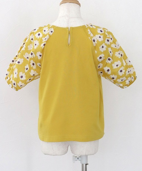 lulpini（ルルピー二）の「kids　花柄パフスリーブTシャツ（Tシャツ/カットソー・キッズ・イエロー/ミント・M/L/S）」の14枚目の写真