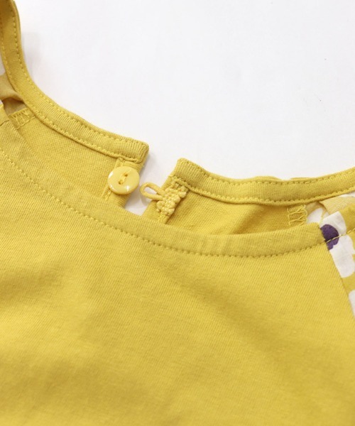 lulpini（ルルピー二）の「kids　花柄パフスリーブTシャツ（Tシャツ/カットソー・キッズ・イエロー/ミント・M/L/S）」の15枚目の写真