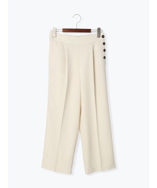 Te chichi（テチチ）の「サイド釦ワイドクロップトパンツ（その他パンツ・レディース・ネイビー/オフホワイト/グリーン・SMALL/MEDIUM）」の12枚目の写真