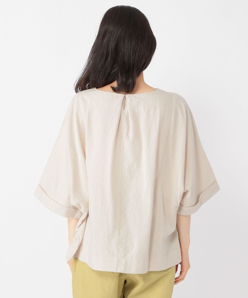 studio CLIP（スタディオクリップ）の「コットンリネンリラックスブラウス（シャツ/ブラウス・レディース・ライトブルー/ライトベージュ/スモーク・FREE）」の11枚目の写真