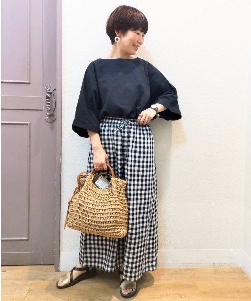 studio CLIP（スタディオクリップ）の「コットンリネンリラックスブラウス（シャツ/ブラウス・レディース・ライトブルー/ライトベージュ/スモーク・FREE）」の19枚目の写真