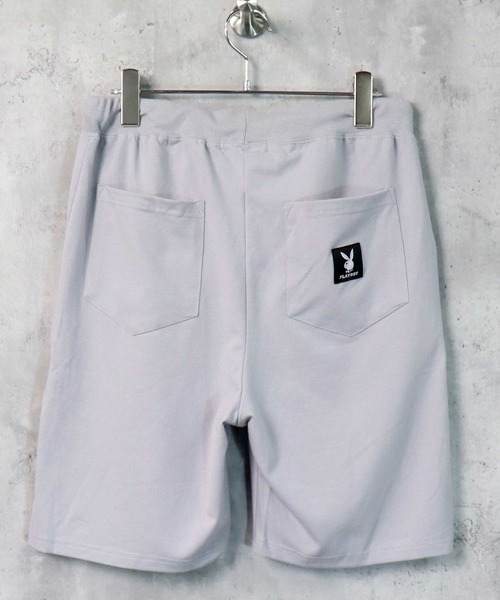 PLAYBOY（プレイボーイ）の「PLAYBOY ワンポイントロゴ刺繍ハーフパンツ ショートパンツ（その他パンツ・メンズ・ブラック/グレー・M/L/XL）」の14枚目の写真
