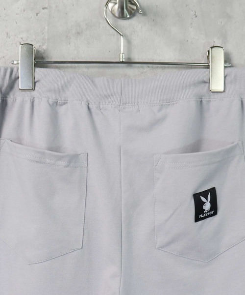 PLAYBOY（プレイボーイ）の「PLAYBOY ワンポイントロゴ刺繍ハーフパンツ ショートパンツ（その他パンツ・メンズ・ブラック/グレー・M/L/XL）」の6枚目の写真