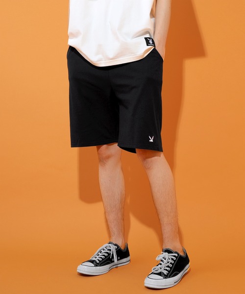 PLAYBOY（プレイボーイ）の「PLAYBOY ワンポイントロゴ刺繍ハーフパンツ ショートパンツ（その他パンツ・メンズ・ブラック/グレー・M/L/XL）」の20枚目の写真