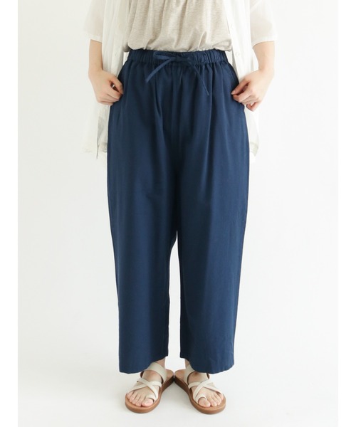 Samansa Mos2（サマンサ モスモス）の「ツイルカラーイージーパンツ（その他パンツ・レディース・イエロー/グリーン/ネイビー/ピンク/ベージュ・ﾌﾘ-）」の4枚目の写真