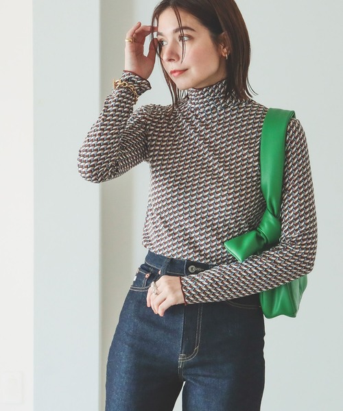 B:MING by BEAMS(ビーミングバイビームス)の「B:MING by BEAMS / シアー タートルネック 22AW(Tシャツ/カットソー)」|ブラウン系