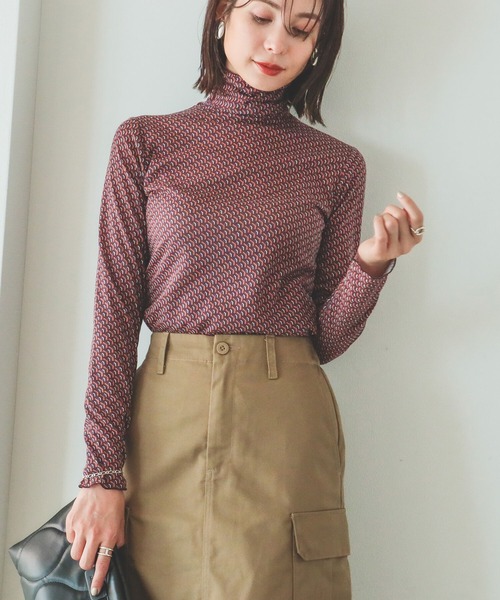 B:MING by BEAMS(ビーミングバイビームス)の「B:MING by BEAMS / シアー タートルネック 22AW(Tシャツ/カットソー・レディース・オフホワイト/サックスブルー/その他/ブラウン系・FREE)」の1枚目の写真