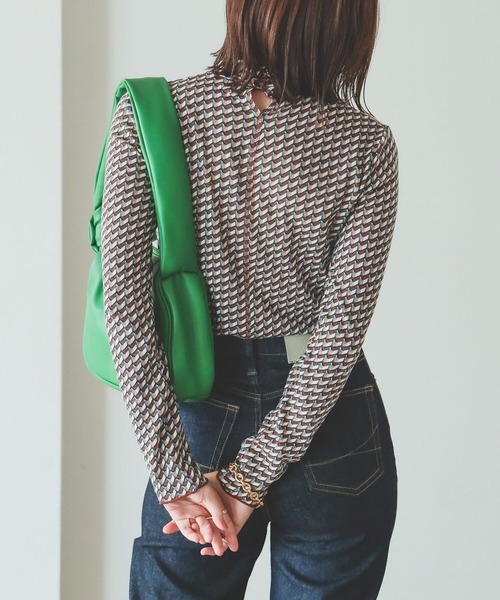 B:MING by BEAMS(ビーミングバイビームス)の「B:MING by BEAMS / シアー タートルネック 22AW(Tシャツ/カットソー・レディース・オフホワイト/サックスブルー/その他/ブラウン系・FREE)」の10枚目の写真