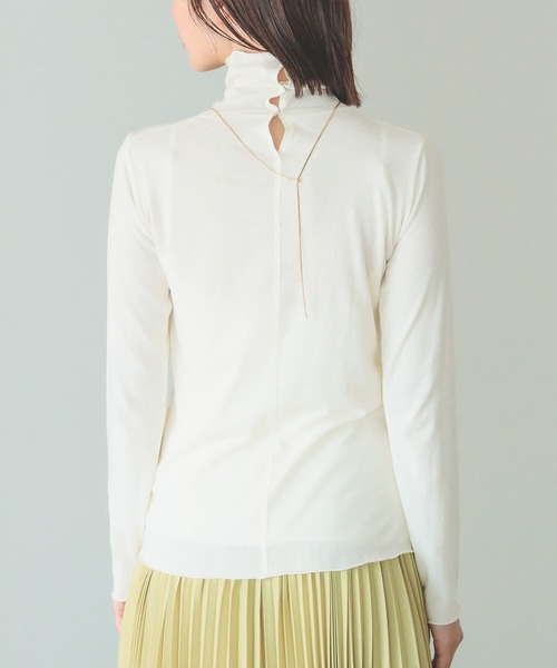 B:MING by BEAMS(ビーミングバイビームス)の「B:MING by BEAMS / シアー タートルネック 22AW(Tシャツ/カットソー・レディース・オフホワイト/サックスブルー/その他/ブラウン系・FREE)」の19枚目の写真