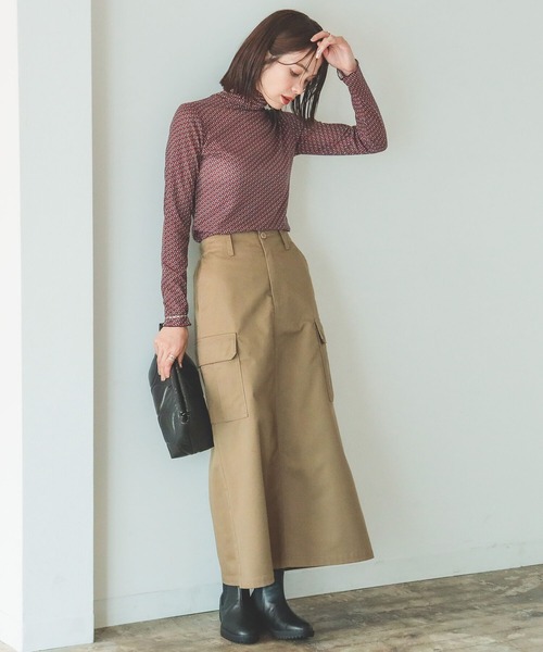 B:MING by BEAMS(ビーミングバイビームス)の「B:MING by BEAMS / シアー タートルネック 22AW(Tシャツ/カットソー・レディース・オフホワイト/サックスブルー/その他/ブラウン系・FREE)」の8枚目の写真