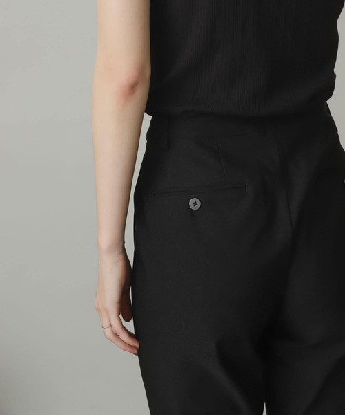 SENSE OF PLACE by URBAN RESEARCH（センスオブプレイスバイアーバンリサーチ）の「ストレッチセミフレアパンツ（その他パンツ・レディース・ブラック/アイボリー/マスタード/ブラウン・SMALL/MEDIUM/X-SMALL/LARGE/TALL）」の8枚目の写真