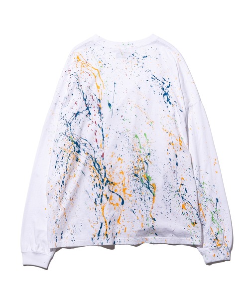 glamb（グラム）の「Unknown Paint CS / アンノウンペイントカットソー（Tシャツ/カットソー・メンズ・ブラック/ホワイト・M/S/L）」の5枚目の写真
