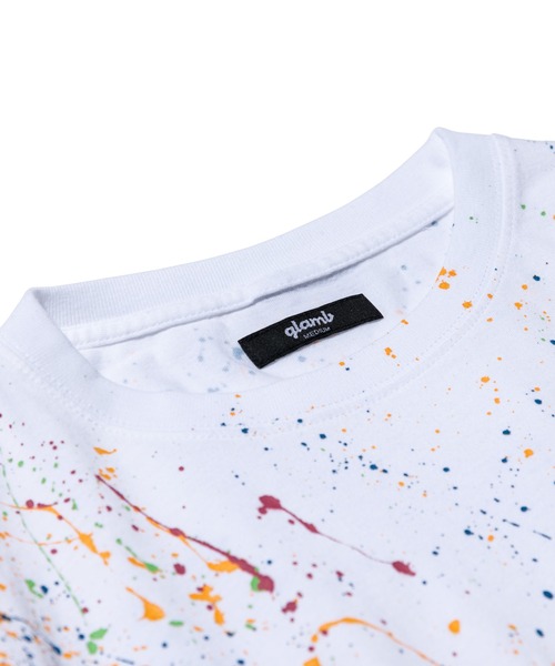 glamb（グラム）の「Unknown Paint CS / アンノウンペイントカットソー（Tシャツ/カットソー・メンズ・ブラック/ホワイト・M/S/L）」の6枚目の写真