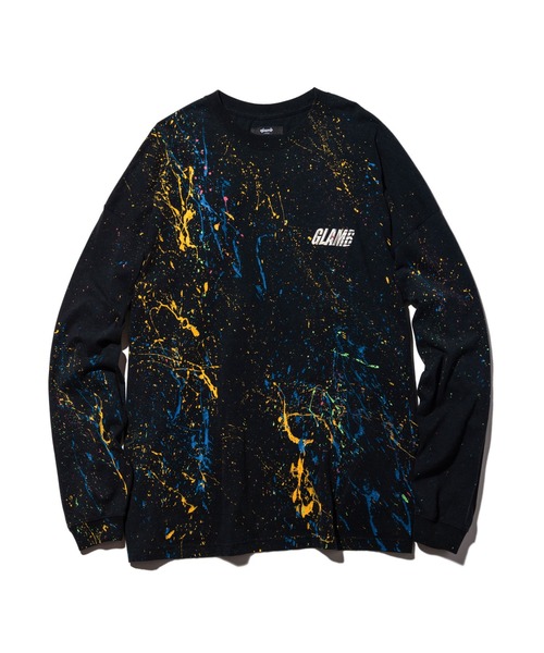 glamb（グラム）の「Unknown Paint CS / アンノウンペイントカットソー（Tシャツ/カットソー・メンズ・ブラック/ホワイト・M/S/L）」の4枚目の写真