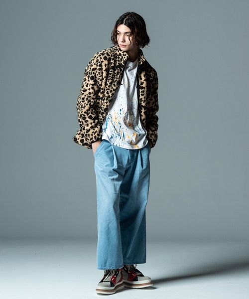glamb（グラム）の「Unknown Paint CS / アンノウンペイントカットソー（Tシャツ/カットソー・メンズ・ブラック/ホワイト・M/S/L）」の14枚目の写真
