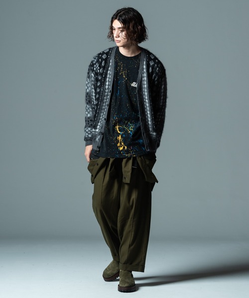 glamb（グラム）の「Unknown Paint CS / アンノウンペイントカットソー（Tシャツ/カットソー・メンズ・ブラック/ホワイト・M/S/L）」の19枚目の写真