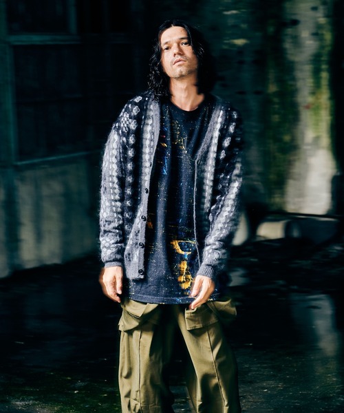 glamb（グラム）の「Unknown Paint CS / アンノウンペイントカットソー（Tシャツ/カットソー・メンズ・ブラック/ホワイト・M/S/L）」の22枚目の写真