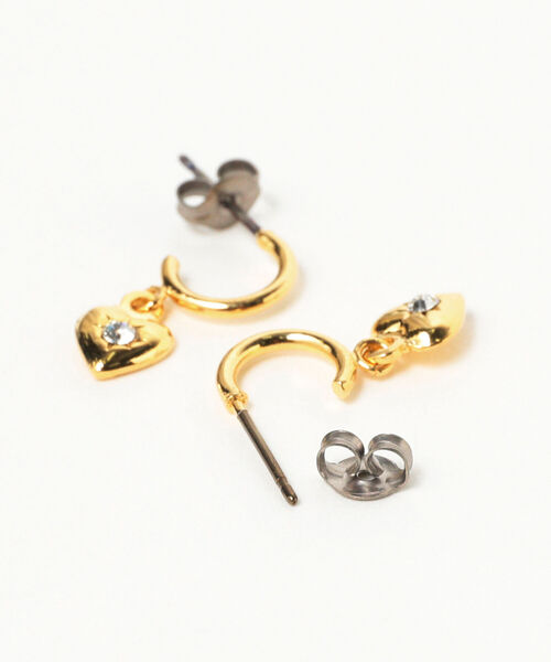 Ray Beams プチ ハート 1粒 フープ ピアス ピアス 両耳用 Ray Beams レイビームス のファッション通販 Zozotown