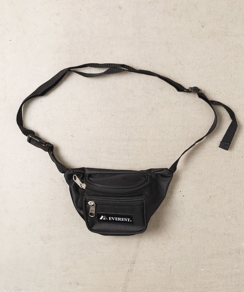 EVEREST（エベレスト）の「★EVEREST★Signature waist pack（ボディバッグ/ウエストポーチ・キッズ・ネイビー/ライトグリーン/ダークパープル/ローズ/ブラック・FREE）」の2枚目の写真