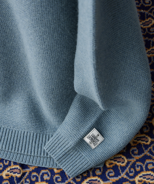 JOURNAL STANDARD relume（ジャーナルスタンダード　レリューム）の「HAMILTON WOOL GATER クルーネックニット（ニット/セーター・メンズ・グリーン/グレー/ブルー/ブラック系その他/キャメル/アイボリー・MEDIUM/LARGE）」の14枚目の写真