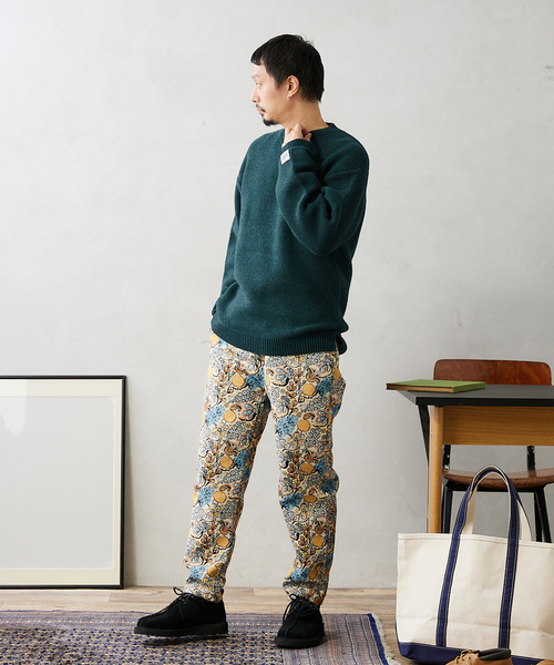 JOURNAL STANDARD relume（ジャーナルスタンダード　レリューム）の「HAMILTON WOOL GATER クルーネックニット（ニット/セーター・メンズ・グリーン/グレー/ブルー/ブラック系その他/キャメル/アイボリー・MEDIUM/LARGE）」の15枚目の写真