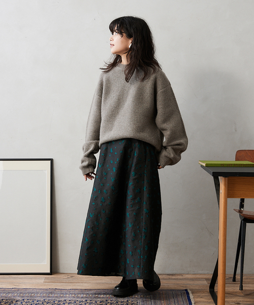 JOURNAL STANDARD relume（ジャーナルスタンダード　レリューム）の「HAMILTON WOOL GATER クルーネックニット（ニット/セーター・メンズ・グリーン/グレー/ブルー/ブラック系その他/キャメル/アイボリー・MEDIUM/LARGE）」の20枚目の写真