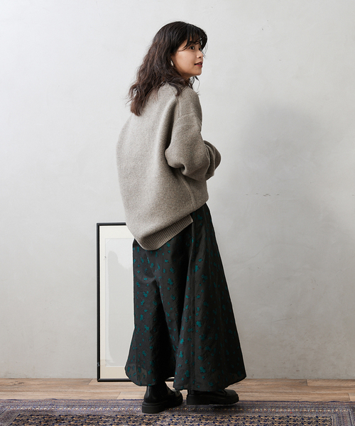 JOURNAL STANDARD relume（ジャーナルスタンダード　レリューム）の「HAMILTON WOOL GATER クルーネックニット（ニット/セーター・メンズ・グリーン/グレー/ブルー/ブラック系その他/キャメル/アイボリー・MEDIUM/LARGE）」の21枚目の写真