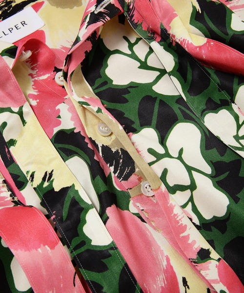 BELPER(ベルパー)の「PRINTED BOWTIE SHIRT(シャツ/ブラウス・レディース・ピンク系その他・FREE)」の3枚目の写真