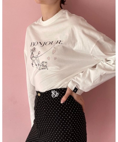 epine（エピヌ）の「＜Disney Marie＞Bonjour long TEE（Tシャツ