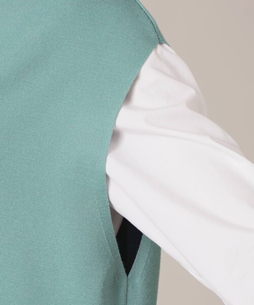 MACKINTOSH LONDON（マッキントッシュ ロンドン）の「リアフルニードルニットジレ（ベスト・レディース・グリーン系その他3/ブラック・38）」の8枚目の写真
