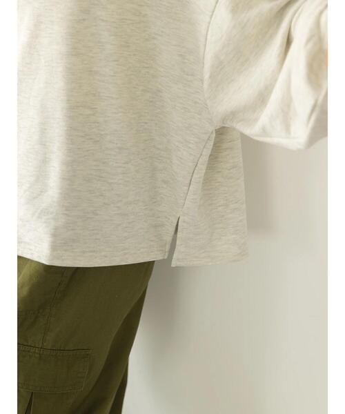 koe（コエ）の「ガーゼ裏毛ワイドスウェット（スウェット・レディース・グリーン/ライトブルー/ナチュラル/ブラック・FREE）」の10枚目の写真