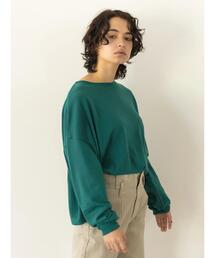 ガーゼ裏毛ワイドスウェット