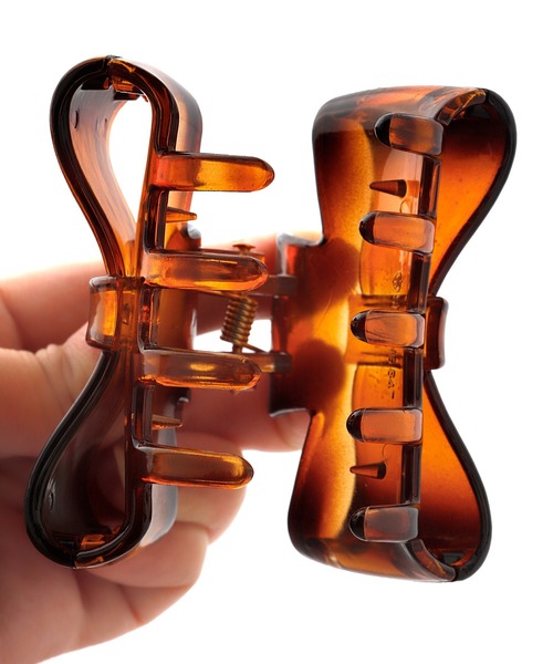 ANEMONE（アネモネ）の「シックカラーリボンバンス（バレッタ/ヘアクリップ・レディース・ブラック/ブラウン・FREE）」の7枚目の写真