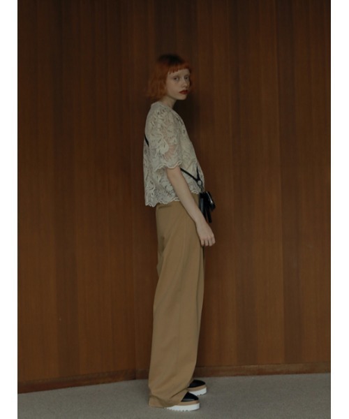 AMAIL（アマイル）の「Super long chinos（その他パンツ・レディース・ブラック/ベージュ/グリーン・S/M）」の6枚目の写真