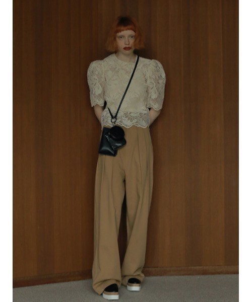 AMAIL（アマイル）の「Super long chinos（その他パンツ・レディース・ブラック/ベージュ/グリーン・S/M）」の8枚目の写真