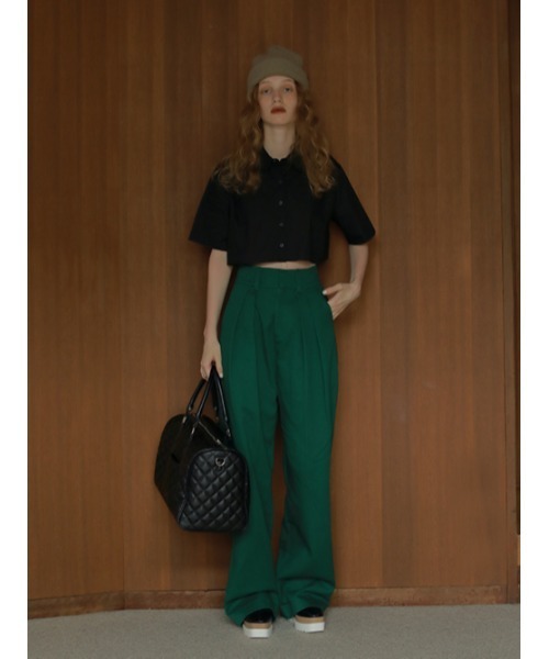 AMAIL（アマイル）の「Super long chinos（その他パンツ・レディース・ブラック/ベージュ/グリーン・S/M）」の10枚目の写真