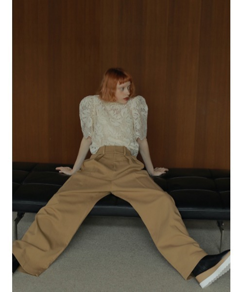 AMAIL（アマイル）の「Super long chinos（その他パンツ・レディース・ブラック/ベージュ/グリーン・S/M）」の4枚目の写真