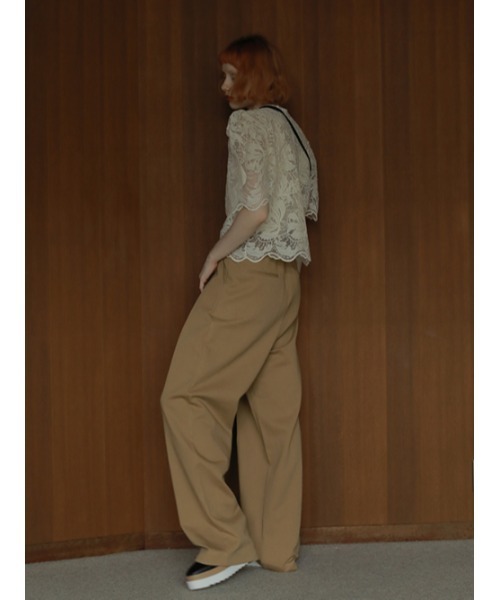 AMAIL（アマイル）の「Super long chinos（その他パンツ・レディース・ブラック/ベージュ/グリーン・S/M）」の5枚目の写真