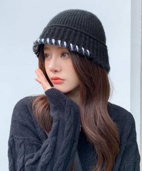 セール】リンキング刺繍かぎ編みニットバケハ（ハット）｜CLEA